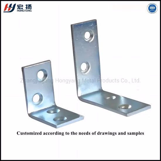 Custom L Shaped Galvanized Metal Steel Angle Corner Brackets Bathroom Accessory Angle Corner Carbon Steel Connector