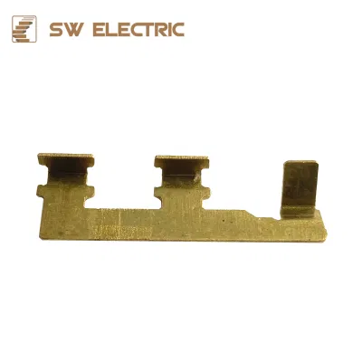 Carimbo terminal de bronze das peças da chapa metálica das peças elétricas do soquete de parede de bronze
