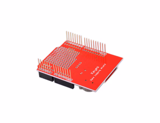 Placa de proteção de soquete de cartão SD de registro de dados com relógio em tempo real Rtc para Arduino